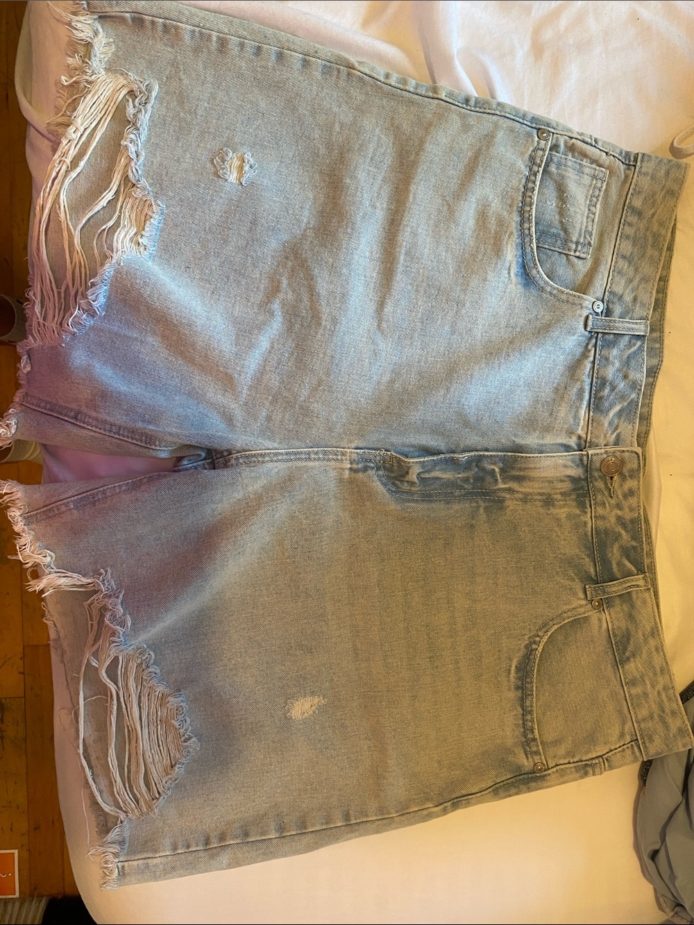 Forever 21 Light Blue Denim Shorts